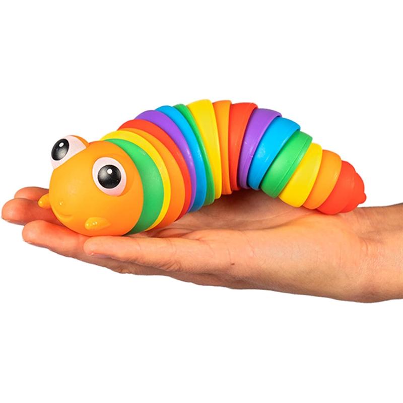 Cute Articulated Caterpillar Keychain Toy