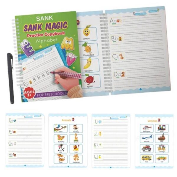 Sank Magic Alphabet English Practice CopybooK
