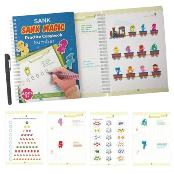 Sank Magic NumeralsEnglish Practice CopybooK
