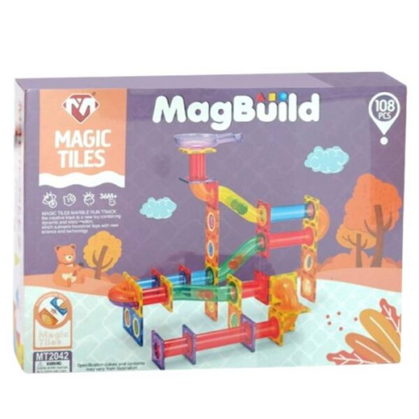 MagBuiliding Marble Migic Tiles 108 PCS Maze Master