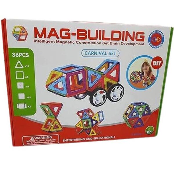 MAG-BUILD Fun, Educational Magnetic Construction 36 PC