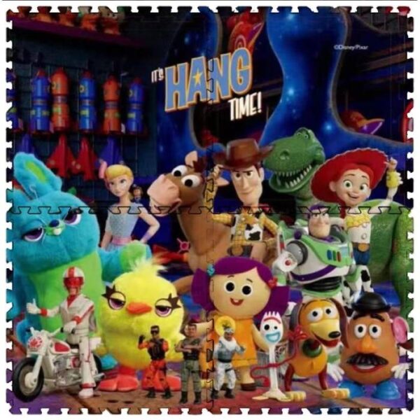 Disney Puzzle Rubber Mat-Toys Tory -4PCs - 61*61*1cm