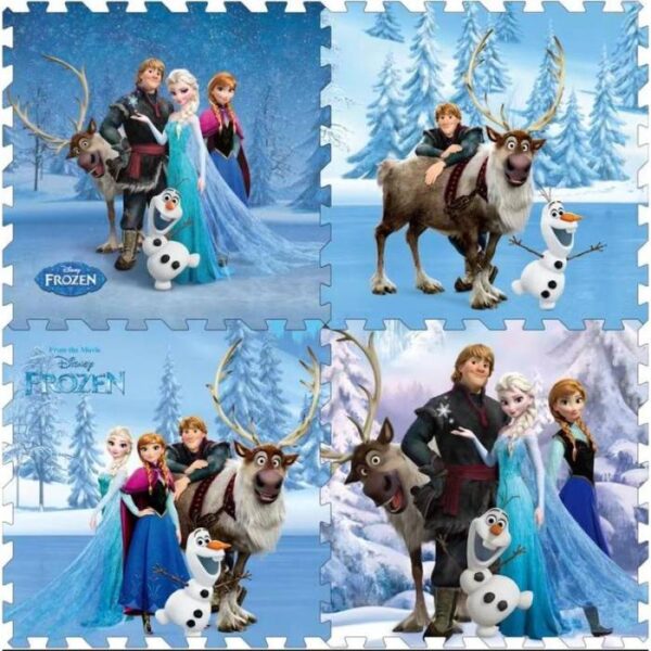 Disney Puzzle Rubber Mat-Frozen -4PCs - 61*61*1cm
