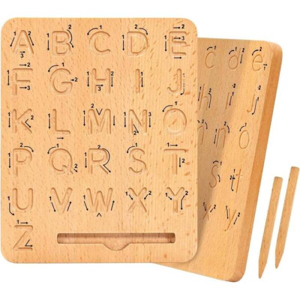 Wooden letters Trace Board learining