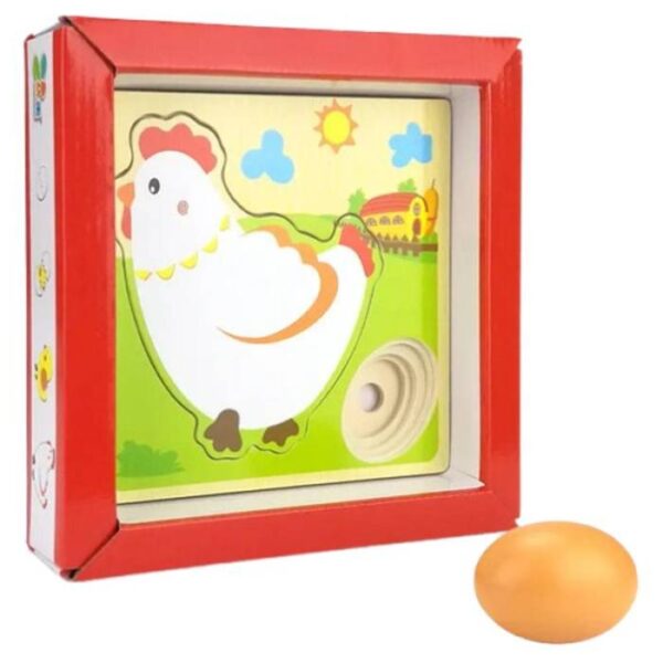 Chicken Growth Wooden Puzzle