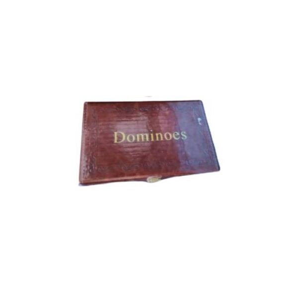 Dominoes High Quality, Leather Box