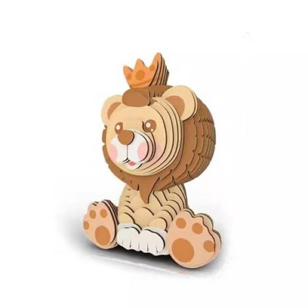 3D Lion Art & Puzzle