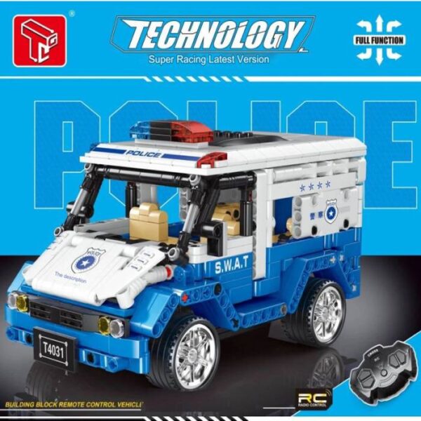 Police Building Blocks RC Vehicle