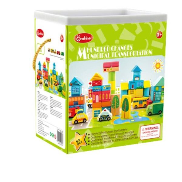 Municipal Trandportation Building Blocks 62 PC