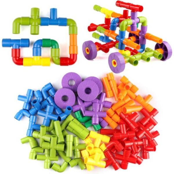 Water Pipe Plug Match Building Blocks - 120 PCS