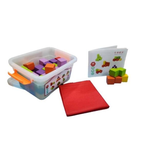 Square Blocks Educational Wooden Game