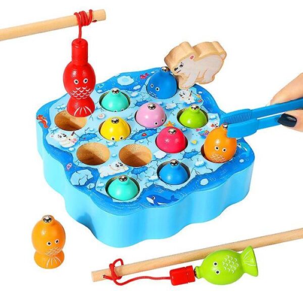 Polar Bears Wooden Fishing