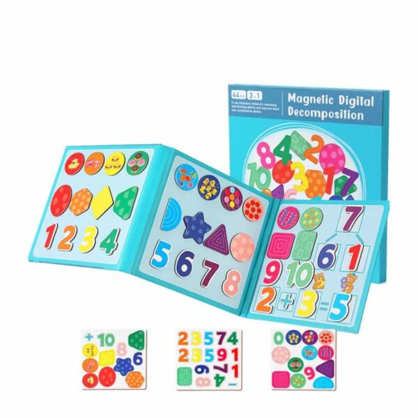 Magnetic Numbers Decomposition Puzzles