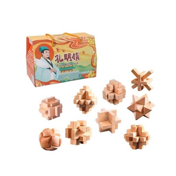 Kong Ming Loke Wooden Mind Challenge Toy set