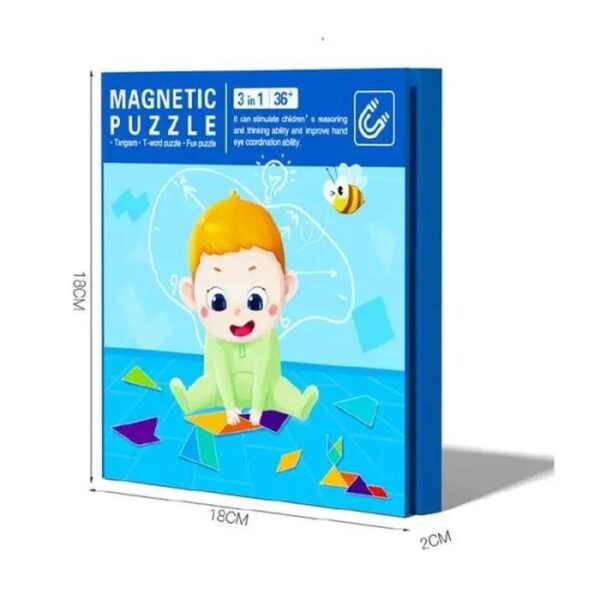 Magnetic Puzzle Tangram , t-word