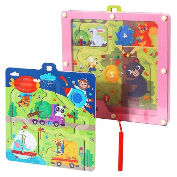 Fun Two In One Animal Wooden Puzzle Fun
