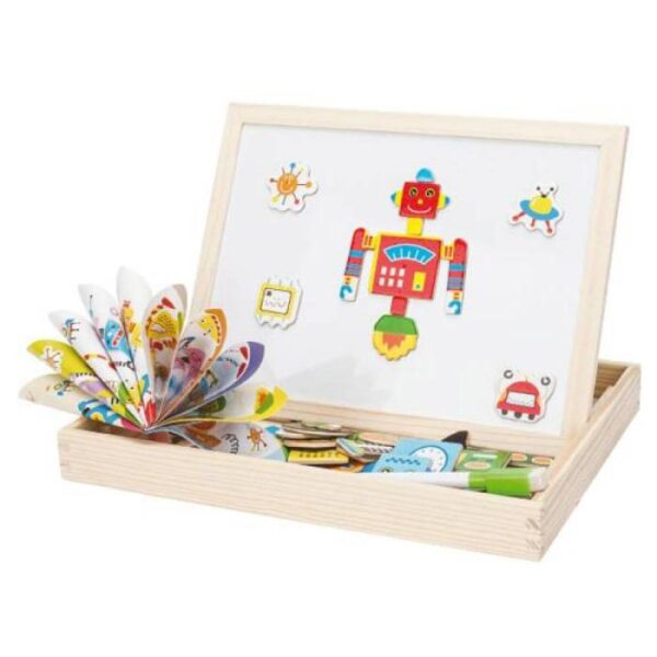Robot Sprlls Happily Magnet Board