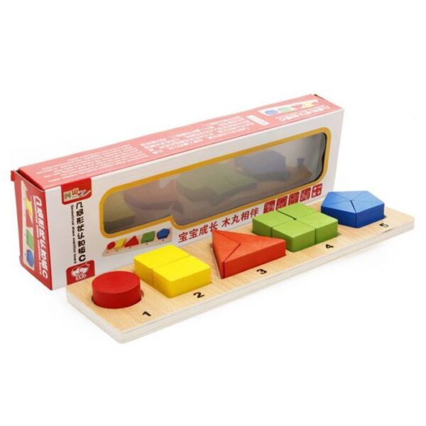 Wooden Geometrical Shapes Cognition Board 2