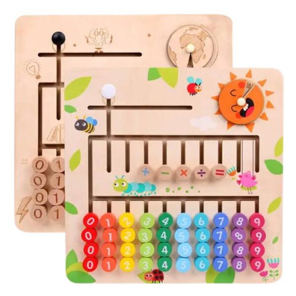 Color Hand Moved Digital Computting Maze Board