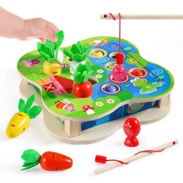 Fishing Harvest Turnips Wooden toy