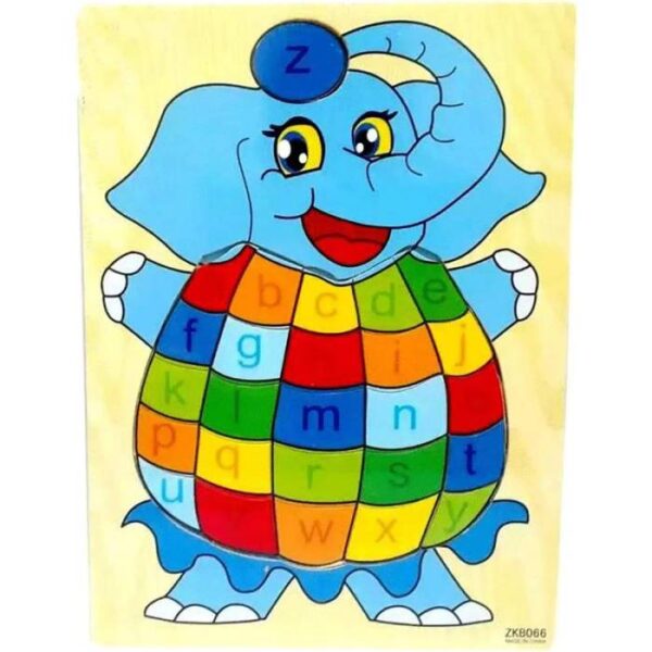 Elephant letters Wooden Puzzle