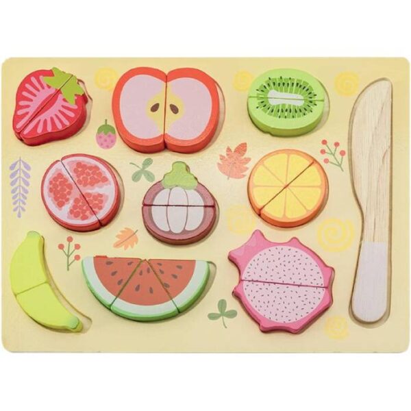 Chef's Cut Fruit Wooden Puzzle