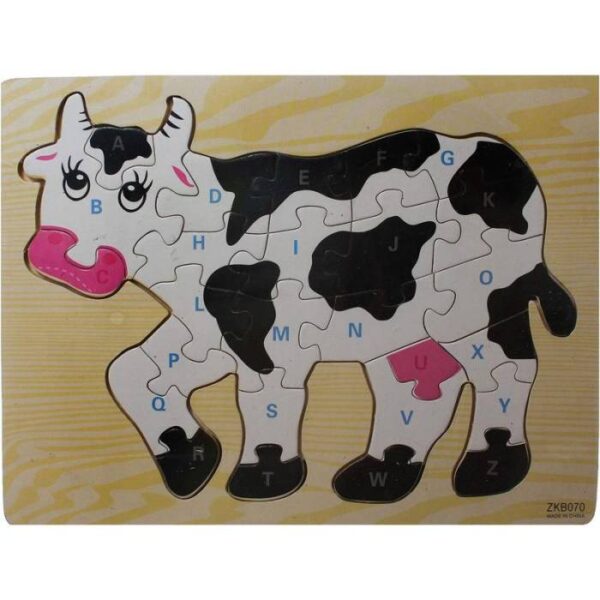 Cow letters Wooden Puzzle