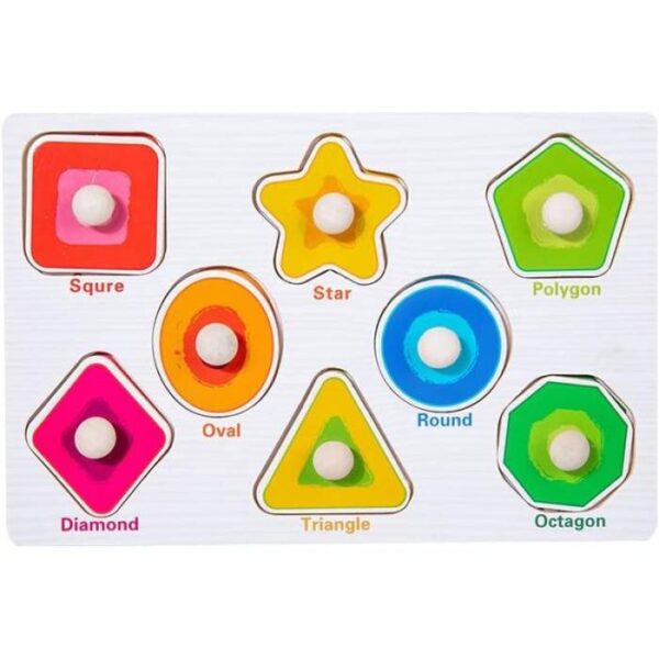 Wooden Shape Learning Board