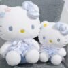 دمية Hello Kitty رمادي للأطفال – تصميم هادئ وملمس ناعم