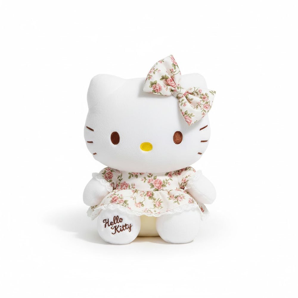 T4U-875-2 (1) دمية Hello Kitty بنقشة وردية للأطفال – تصميم ناعم وأنيق