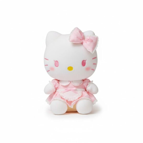 دمية Hello Kitty وردي فاتح للأطفال – تصميم ناعم بفيونكة أنيقة